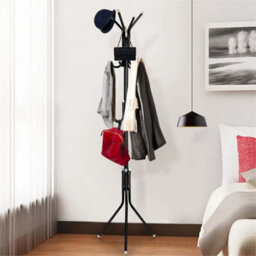 12Black  Hooks Coat Stand Coat Hat Jacket Umbrella Floor - thumbnail 5