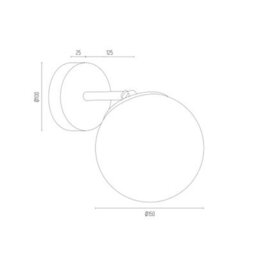 Luminosa Lighting Luminosa Satelite Outdoor Globe Wall Lamp Graphite Lister, Chrome Ip44 - thumbnail 2