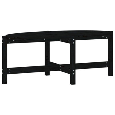 Berkfield Classic Coffee Table Black 118X63X45 Cm Solid Wood Pine - image 1