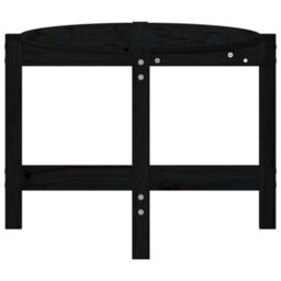 Berkfield Classic Coffee Table Black 118X63X45 Cm Solid Wood Pine - thumbnail 6
