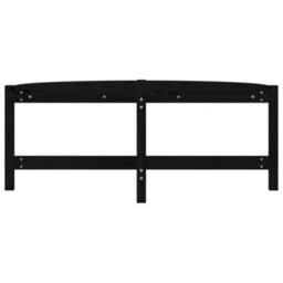 Berkfield Classic Coffee Table Black 118X63X45 Cm Solid Wood Pine - thumbnail 5