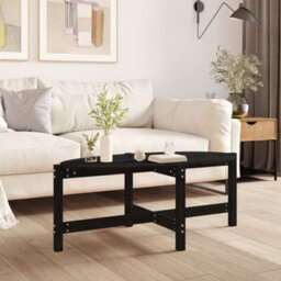 Berkfield Classic Coffee Table Black 118X63X45 Cm Solid Wood Pine - thumbnail 2