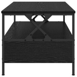 Berkfield Coffee Table Black Oak 100 X 51 X 45 Cm Engineered Wood - thumbnail 7