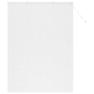 Berkfield Modern Window Blind With Curtains Manual White Aluminium