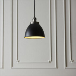 Loops 2 Pack Hanging Ceiling Pendant Light - Small - Aged Pewter Plate & Matt Black Paint - 10W Led E27 - thumbnail 3