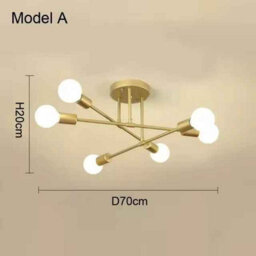 Nordic Minimalist Led Pendant Light  Gold Ceiling Lamp For Bedrooms & Living Rooms - thumbnail 2