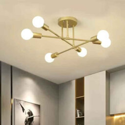Nordic Minimalist Led Pendant Light  Gold Ceiling Lamp For Bedrooms & Living Rooms - thumbnail 3