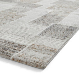 Beige Brown Geometric 8mm Pile Stain-Resistant Rug For Bedroom, Dining Room, Easy To Clean Modern Rug-120Cm X 170Cm - thumbnail 6