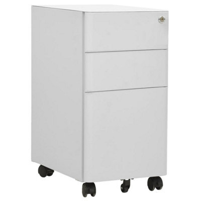 Walplus Mobile File Cabinet Light Grey 30X45X59 Cm Steel - image 1