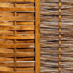 Primrose Premium Framed Fence Panel Bunched Willow Hurdle Hand Woven 1.82M X 1.82M - thumbnail 3