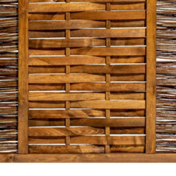 Primrose Premium Framed Fence Panel Bunched Willow Hurdle Hand Woven 1.82M X 1.82M - thumbnail 4