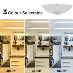 Paul Russells 5Ft Led Batten Lights, 50W, 6000 Lumens, Ip20, 3000K/4000K/6500K Colour Changeable Cct, Pack Of 1 - thumbnail 4