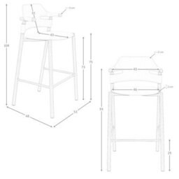 Angel Cerda Stool In Sand-Coloured Regenerated Leather - thumbnail 9