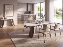 Angel Cerda Stool In Sand-Coloured Regenerated Leather - thumbnail 6