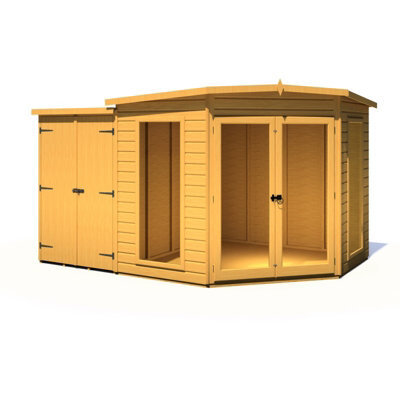 Shire Barclay 8 X 12 Feet With Side Shed - L119 X W224.8 X H190.2 Cm - image 1