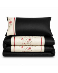 Intimates Black Cream Sapphire Duvet Cover And Pillowcase Set Single - thumbnail 3