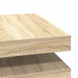 Berkfield Coffee Table 360-Degree Rotatable Sonoma Oak 90X90X34.5 Cm - thumbnail 8