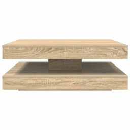 Berkfield Coffee Table 360-Degree Rotatable Sonoma Oak 90X90X34.5 Cm - thumbnail 5