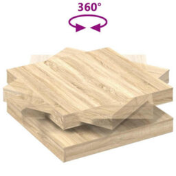 Berkfield Coffee Table 360-Degree Rotatable Sonoma Oak 90X90X34.5 Cm - thumbnail 7