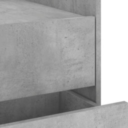 Berkfield Bedside Cabinet Concrete Grey 45X50X50 Cm Engineered Wood - thumbnail 9