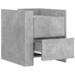 Berkfield Bedside Cabinet Concrete Grey 45X50X50 Cm Engineered Wood - thumbnail 7