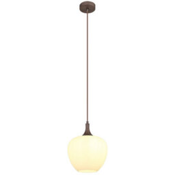 Luminosa Lighting Luminosa Maxy Dome Pendant Ceiling Light Coffee Colored Opal Glass Shade 1X E27