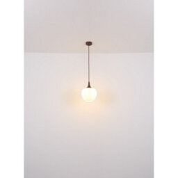 Luminosa Lighting Luminosa Maxy Dome Pendant Ceiling Light Coffee Colored Opal Glass Shade 1X E27 - thumbnail 5