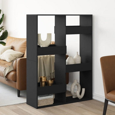 Berkfield Room Divider Black 100X33X135 Cm Engineered Wood - image 1
