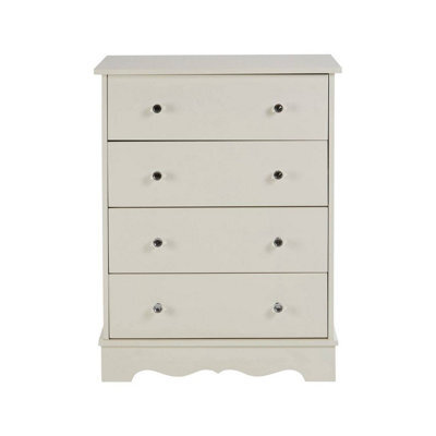 Orsina 4 Drawer Chest, White Dresser Chest Of Drawers, White Dresser And Chest Of Drawers, Modern Drawer Chest - image 1