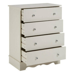 Orsina 4 Drawer Chest, White Dresser Chest Of Drawers, White Dresser And Chest Of Drawers, Modern Drawer Chest - thumbnail 5