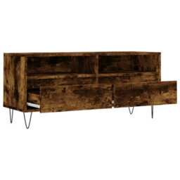 Walplus Tv Cabinet Smoked Oak 100X34.5X44.5 Cm Engineered Wood - thumbnail 6