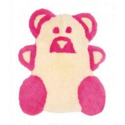 Eastern Counties Leather Sheepskin Teddy Bear Rug Pink (One Size) - thumbnail 1