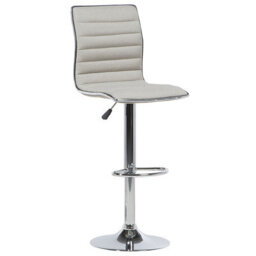 Beliani Set Of 2 Bar Chairs Lucerne Swivel Light Beige - thumbnail 4
