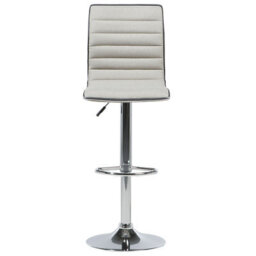 Beliani Set Of 2 Bar Chairs Lucerne Swivel Light Beige - thumbnail 5