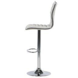 Beliani Set Of 2 Bar Chairs Lucerne Swivel Light Beige - thumbnail 6