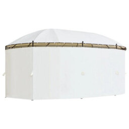 Berkfield Gazebo Cream White 530X350X265 Cm - thumbnail 4