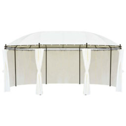 Berkfield Gazebo Cream White 530X350X265 Cm - thumbnail 2