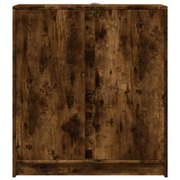 Berkfield Sideboard With Led Smoked Oak 77X34X85 Cm Engineered Wood - thumbnail 6