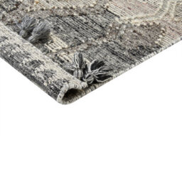 Beliani Rug Aratashen Grey 160 X 230 Cm Wool Kilim - thumbnail 7