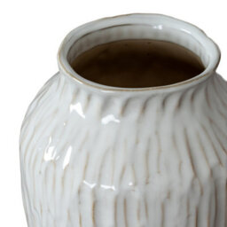 Hill Interiors Numa Ople Vase - Ceramic - L19 X W19 X H27 Cm - White - thumbnail 2