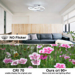 Pheashine Ceiling Light 6500K,modern Led Ceiling Light Suitable For Bedrooms, Hallways, Living Rooms, 30W (White). - thumbnail 4