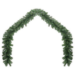 Vidaxl Christmas Garland With 600 Leds 2 Pcs Green Pvc - thumbnail 5