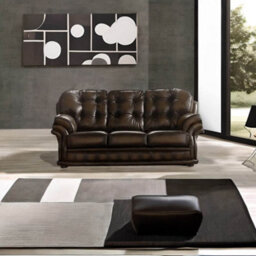 Chesterfield 3 Seater Antique Brown Leather Sofa Bespoke In Knightsbridge Style - thumbnail 2
