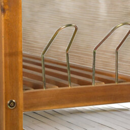 Rafaelo Mobilia 5 Tier Shoe Rack Bamboo Hallway Storage - thumbnail 4