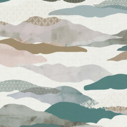 As Creation Bricoflor Non-Woven Wallpaper, Chinoiserie, Modern, Scandinavian In Brown, Grey, Green, Turquoise, White - 10,05 X 0,53 M - thumbnail 5