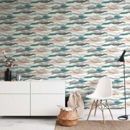 As Creation Bricoflor Non-Woven Wallpaper, Chinoiserie, Modern, Scandinavian In Brown, Grey, Green, Turquoise, White - 10,05 X 0,53 M - thumbnail 3