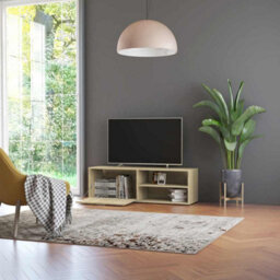 Berkfield Modern Tv Cabinet Sonoma Oak 120X34X37 Cm Engineered Wood - thumbnail 5