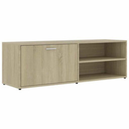 Berkfield Modern Tv Cabinet Sonoma Oak 120X34X37 Cm Engineered Wood - thumbnail 1