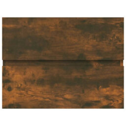 Berkfield Sink Cabinet Smoked Oak 60X38.5X45 Cm Engineered Wood - thumbnail 3