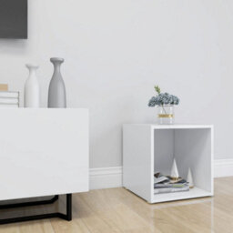 Berkfield Durable Tv Cabinet White 37X35X37 Cm Engineered Wood - thumbnail 7